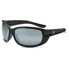 ERDA Silver Mirror Lens Black Safety Glasses - Caliber Tooling