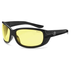 ERDA Yellow Lens Black Safety Glasses - Caliber Tooling