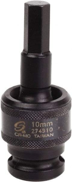 Sunex Tools - 1/2" Drive, 10mm Impact Hex Bit Socket - Caliber Tooling