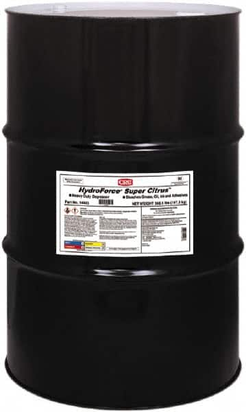 CRC - 55 Gal Drum Cleaner/Degreaser - Liquid, Water Based, d-Limonene, Citrus - Caliber Tooling