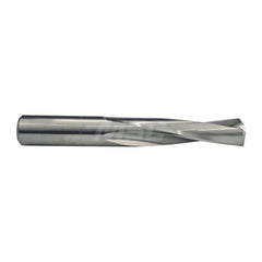 Screw Machine Length Drill Bit: 0.0138″ Dia, 135 °, Solid Carbide Bright/Uncoated, Right Hand Cut, Spiral Flute, Straight-Cylindrical Shank, Series 205