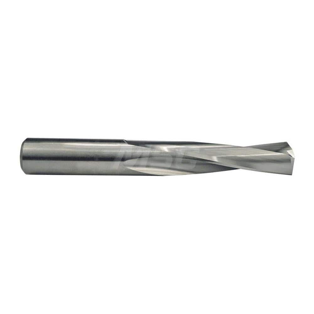 Screw Machine Length Drill Bit: 0.028″ Dia, 135 °, Solid Carbide Bright/Uncoated, Right Hand Cut, Spiral Flute, Straight-Cylindrical Shank, Series 205