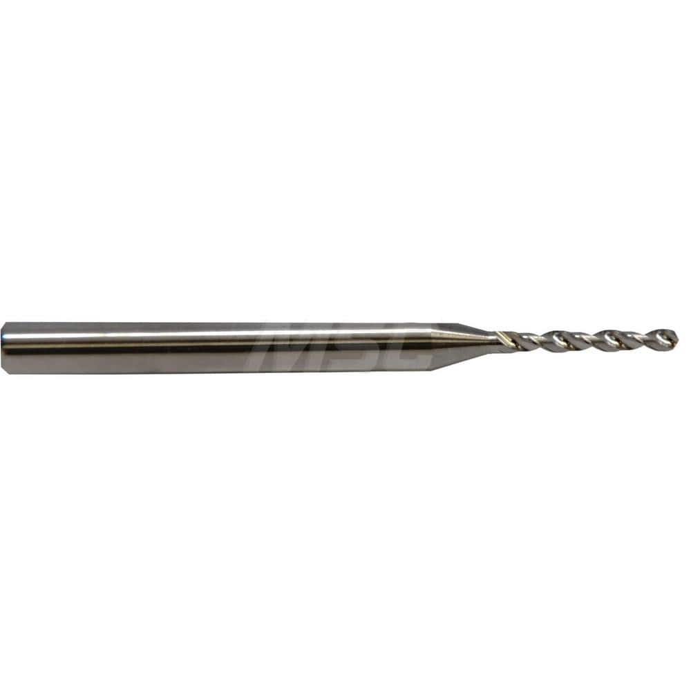 Micro Drill Bit: 0.0571″ Dia, 130 °, Solid Carbide TiCN Finish, RH Cut, Spiral Flute, Straight-Cylindrical Shank, Series 302