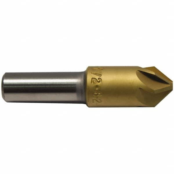 M.A. Ford - 3/16" Head Diam, 3/16" Shank Diam, 6 Flute 82° High Speed Steel Countersink - Caliber Tooling