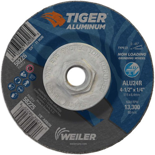 ‎4-1/2X1/4 TIGER ALUM T27 GRIND WHL - Caliber Tooling