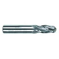 1/2 Dia. x 4 Overall Length 2-Flute Square End Solid Carbide SE End Mill-Round Shank-Center Cut-TiAlN - Caliber Tooling