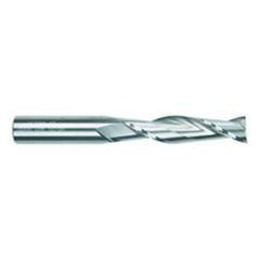 1/2 Dia. x 4 Overall Length 2-Flute Square End Solid Carbide SE End Mill-Round Shank-Center Cut-Uncoated - Caliber Tooling