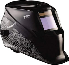 bolle SAFETY - 4" Window Width x 2" Window Height, 5, 8 to 13 Shade Auto-Darkening Lens, Fixed Front Welding Helmet with Digital Controls - Black Polycarbonate - Caliber Tooling