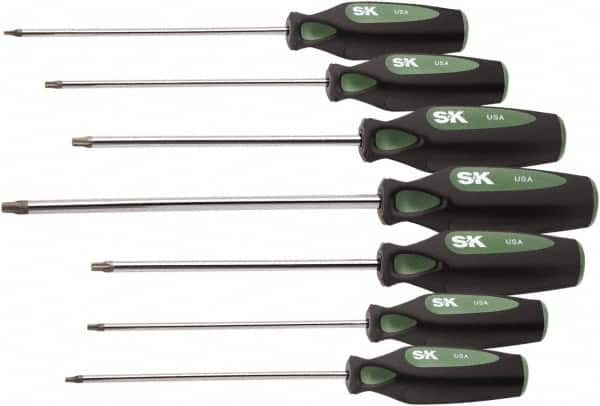 SK - 7 Piece T10 to T40 Ergonomic Handle Torx Driver Set - Caliber Tooling