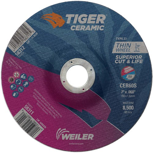 7X.060 TIGER CERAMIC T27 C/O WHL - Caliber Tooling