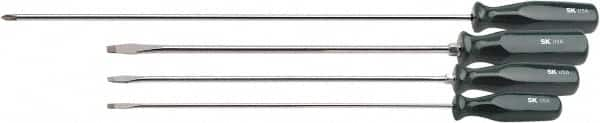 SK - 4 Piece Phillips & Slotted Screwdriver Set - Bit Sizes: Philips #2 - Caliber Tooling