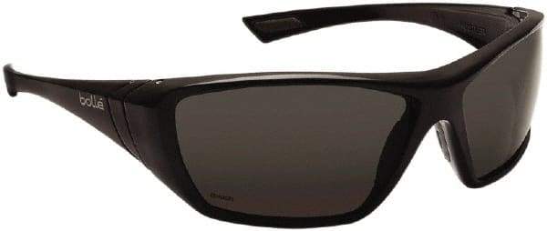 bolle SAFETY - Polarized Gray Lenses, Framed Polarized Glasses - Anti-Fog, Scratch Resistant, Size M, Wrap Around - Caliber Tooling