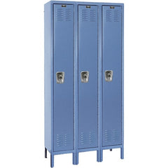 Hallowell - 3 Door, 1 Tier, Ready-Built Wardrobe & Box Lockers - Caliber Tooling