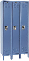 Hallowell - 3 Door, 1 Tier, Ready-Built Wardrobe & Box Lockers - Caliber Tooling