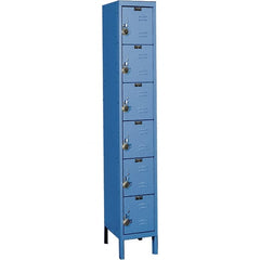 Hallowell - 6 Door, 6 Tier, Ready-Built Wardrobe & Box Lockers - Caliber Tooling