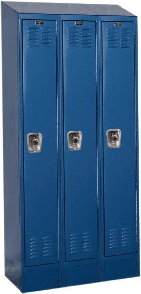 Hallowell - 3 Door, 1 Tier, Ready-Built Wardrobe & Box Lockers - Caliber Tooling