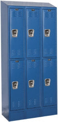 Hallowell - 6 Door, 2 Tier, Ready-Built Wardrobe & Box Lockers - Caliber Tooling