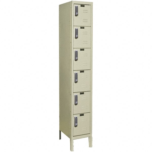 Hallowell - 6 Door, 6 Tier, Electronic Access Lockers - Caliber Tooling