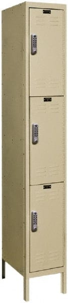 Hallowell - 3 Door, 3 Tier, Electronic Access Lockers - Caliber Tooling