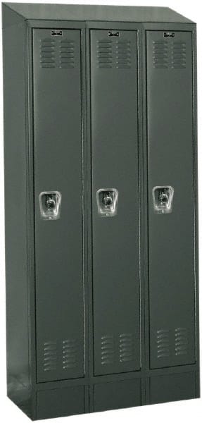 Hallowell - 3 Door, 1 Tier, Ready-Built Wardrobe & Box Lockers - Caliber Tooling