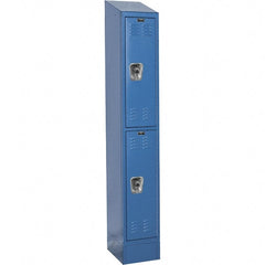 Hallowell - 2 Door, 2 Tier, Ready-Built Wardrobe & Box Lockers - Caliber Tooling