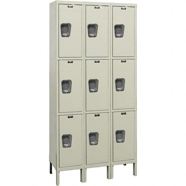 Hallowell - 9 Door, 3 Tier, Premium Wardrobe Lockers - Caliber Tooling