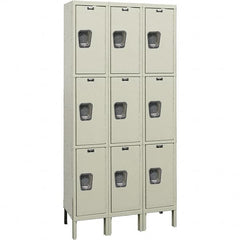 Hallowell - 9 Door, 3 Tier, Premium Wardrobe Lockers - Caliber Tooling