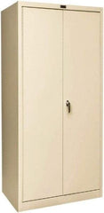 Hallowell - 1 Shelf Wardrobe Storage Cabinet - Steel, 36" Wide x 24" Deep x 72" High, Tan - Caliber Tooling