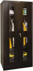 Hallowell - 1 Shelf Wardrobe Storage Cabinet - Steel, 36" Wide x 24" Deep x 72" High, Black - Caliber Tooling