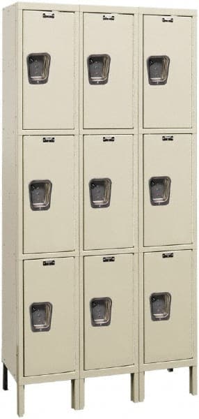 Hallowell - 9 Door, 3 Tier, Premium Wardrobe Lockers - Caliber Tooling