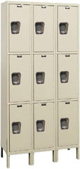 Hallowell - 9 Door, 3 Tier, Premium Wardrobe Lockers - Caliber Tooling