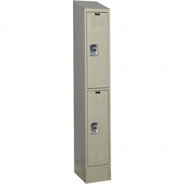 Hallowell - 2 Door, 2 Tier, Ready-Built Wardrobe & Box Lockers - Caliber Tooling