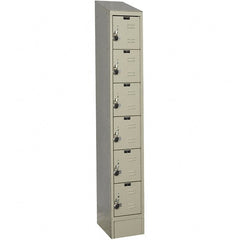 Hallowell - 6 Door, 6 Tier, Ready-Built Wardrobe & Box Lockers - Caliber Tooling