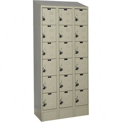 Hallowell - 18 Door, 6 Tier, Ready-Built Wardrobe & Box Lockers - Caliber Tooling