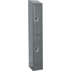 Hallowell - 2 Door, 2 Tier, Ready-Built Wardrobe & Box Lockers - Caliber Tooling