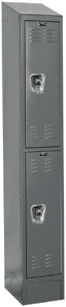 Hallowell - 2 Door, 2 Tier, Ready-Built Wardrobe & Box Lockers - Caliber Tooling