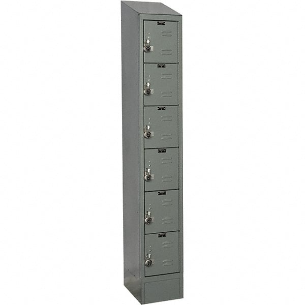 Hallowell - 6 Door, 6 Tier, Ready-Built Wardrobe & Box Lockers - Caliber Tooling