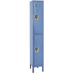 Hallowell - 2 Door, 2 Tier, Ready-Built Wardrobe & Box Lockers - Caliber Tooling