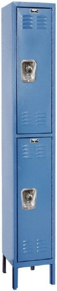 Hallowell - 2 Door, 2 Tier, Ready-Built Wardrobe & Box Lockers - Caliber Tooling