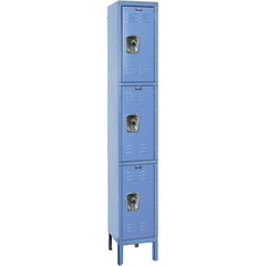 Hallowell - 3 Door, 3 Tier, Ready-Built Wardrobe & Box Lockers - Caliber Tooling