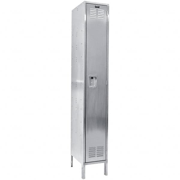 Hallowell - 1 Door, 1 Tier, Stainless Steel Locker - Caliber Tooling