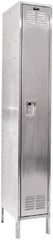 Hallowell - 1 Door, 1 Tier, Stainless Steel Locker - Caliber Tooling