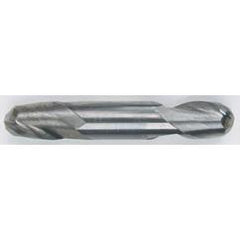 1/2 Dia. - 3 OAL - Solid Carbide - TiAlN-Ball Nose DE EM-2 FL - Caliber Tooling