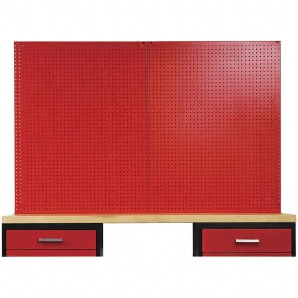 Hallowell - Steel Workbench & Workstation Peg Board Panel Kit - 3/4" Deep, 44-1/4" High, Use with Fort Knox Modular Utility Storage & Workbench System - Caliber Tooling