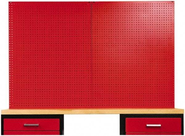 Hallowell - Steel Workbench & Workstation Peg Board Panel Kit - 3/4" Deep, 44-1/4" High, Use with Fort Knox Modular Utility Storage & Workbench System - Caliber Tooling