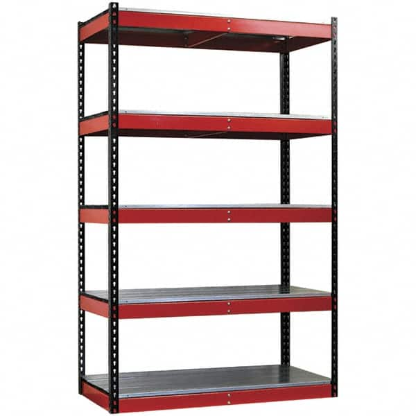 Hallowell - Steel Workbench & Workstation Shelf - 24" Deep, 78" High, Use with Fort Knox Modular Utility Storage & Workbench System - Caliber Tooling