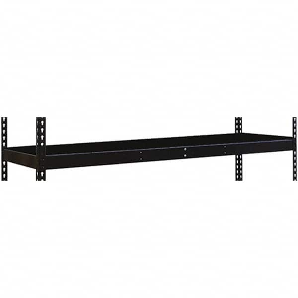 Hallowell - 72" Wide, Open Shelving Accessory/Component - 30" Deep, Use with Black Rivetwell Double Rivet Boltless Shelving - Caliber Tooling