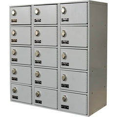 Hallowell - 15 Door, 5 Tier, Mobile Device Locker - Caliber Tooling