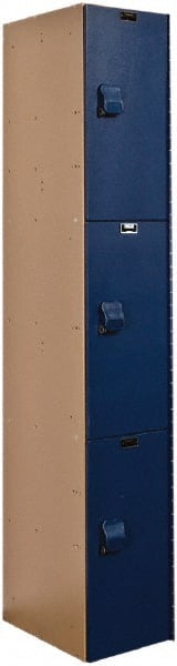 Hallowell - 3 Door, 3 Tier, Solid Plastic Locker - Caliber Tooling