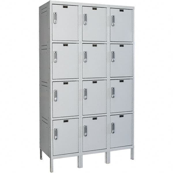 Hallowell - 12 Door, 4 Tier, Charging Station Locker - Caliber Tooling